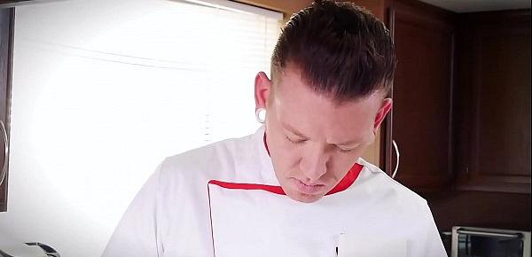  Jessicas Ryan gets a nice fuck by her Chef in the kitchen